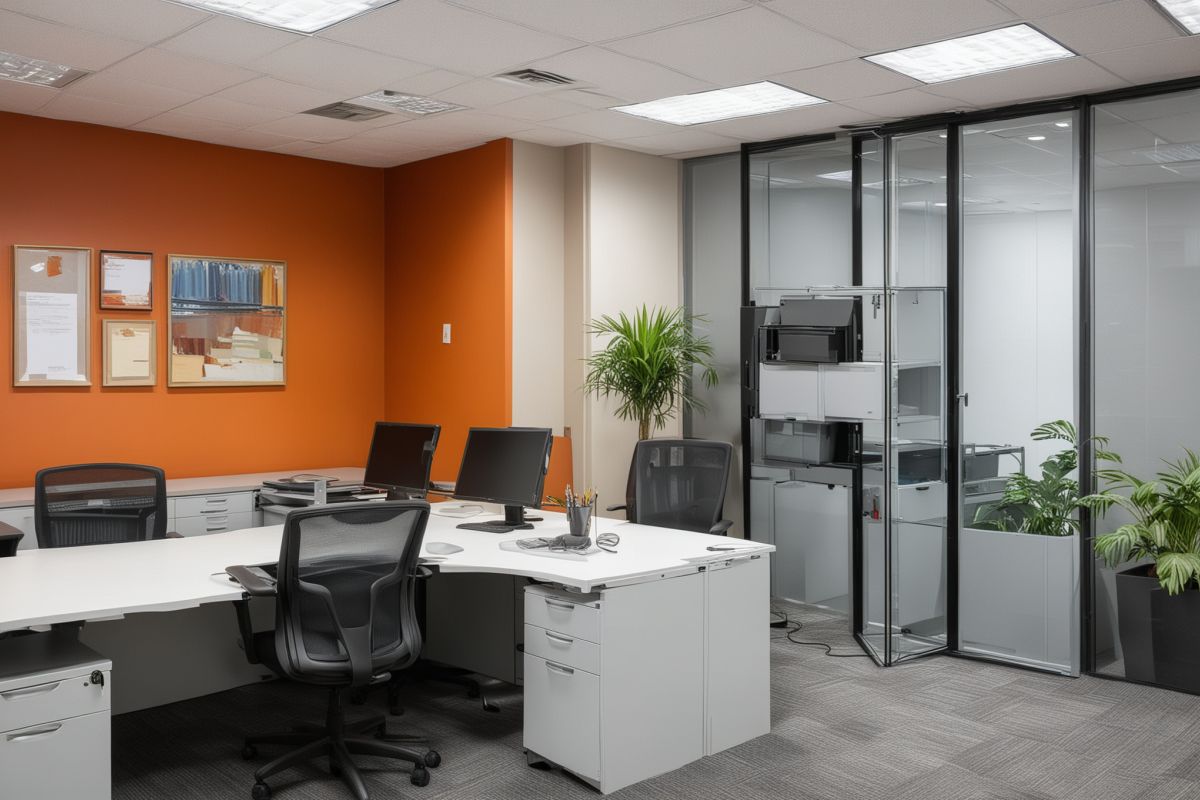 Professional installation of office equipment